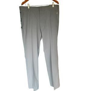 Adidas NWT 3 Stripes Golf Pants Sz 36 X 32 Standard Pockets Gray W/ Logo